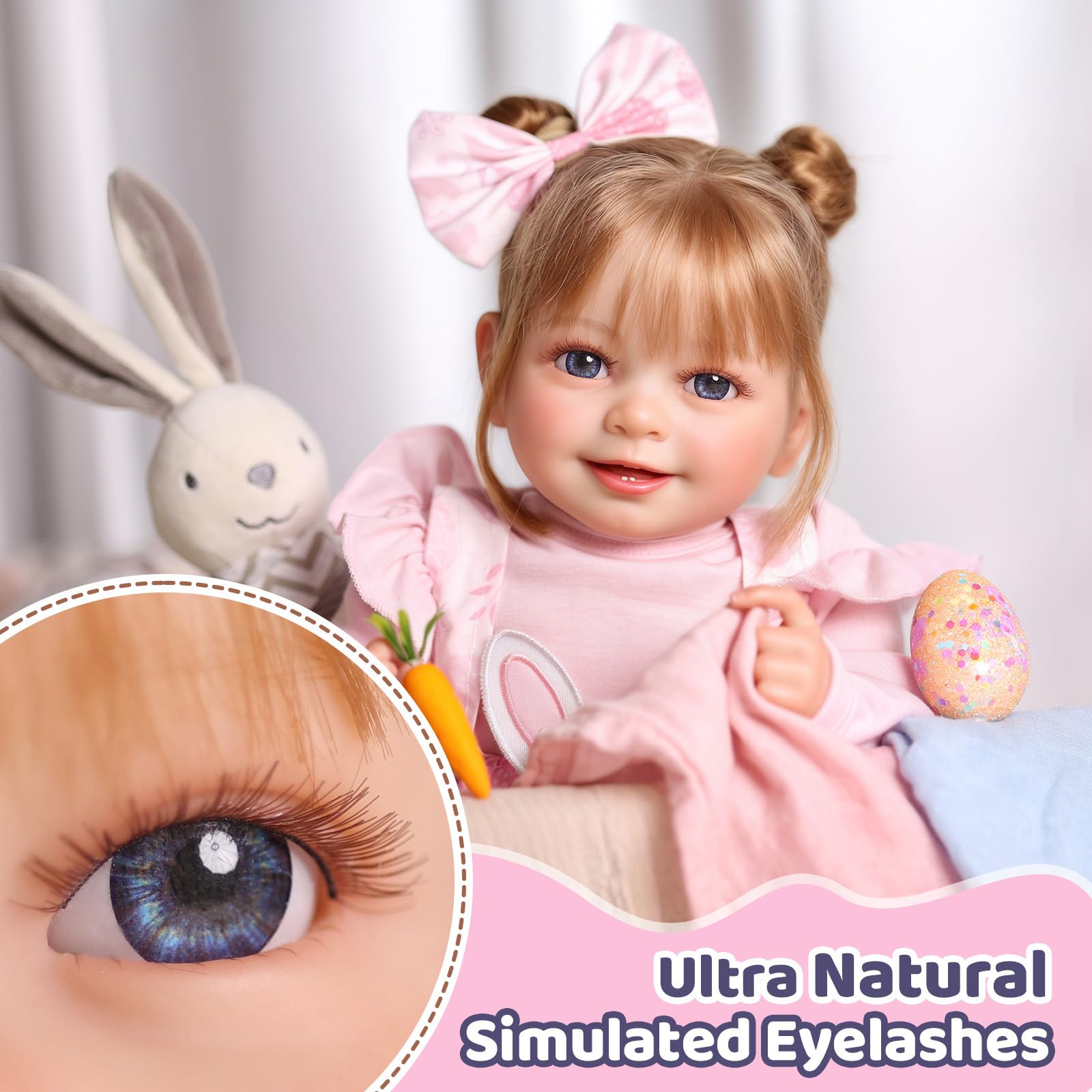 20-inch size supports comfy seating, posing, and snuggles at home or trips
