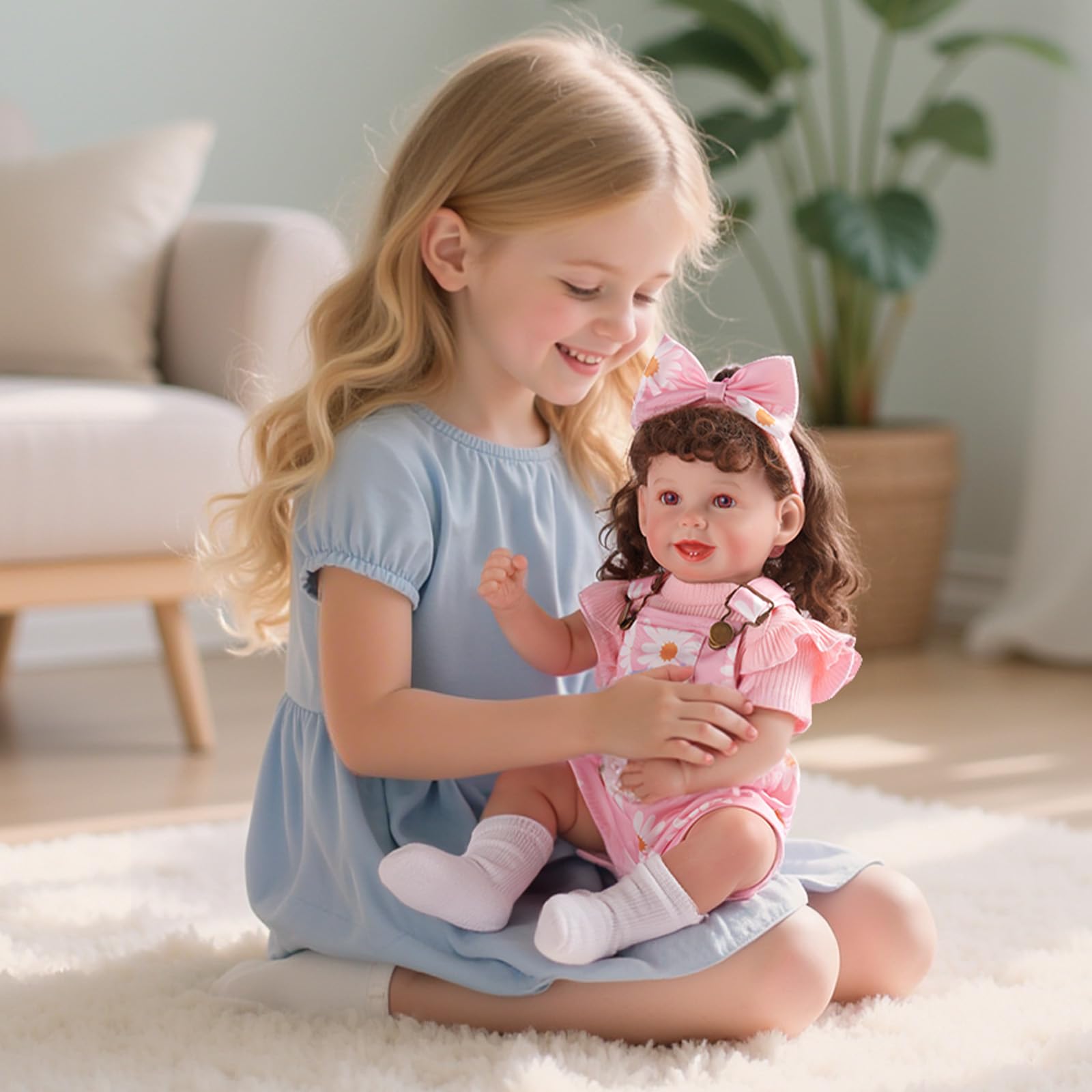 BABESIDE easy buttons on doll clothes support independent dressing
