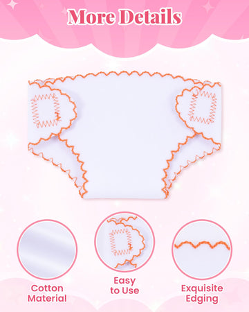 BABESIDE heart-pattern diaper promotes easy on-off with adjustable self-adhesive tabs
