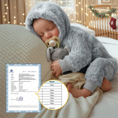 BABESIDE doll hair detail close-up showcases natural-looking hand-painted hair.