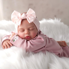 Soft cloth body with vinyl limbs on BABESIDE reborn doll