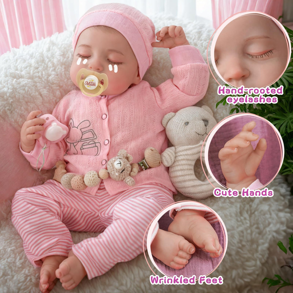 BABESIDE Loulou doll crying feature promotes interactive storytelling and care routines.