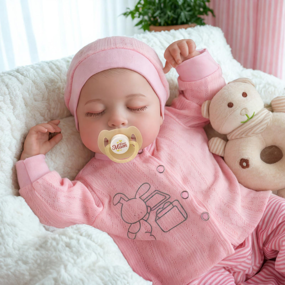 BABESIDE Loulou soft, poseable body supports gentle, lifelike poses.