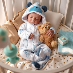 BABESIDE Reborn Baby Doll Boy 20-inch outfits included for imaginative styling.