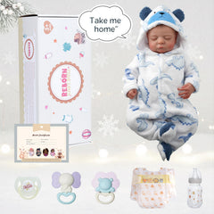 BABESIDE Reborn Baby Doll Boy 20-inch easy care with soft cloth body.