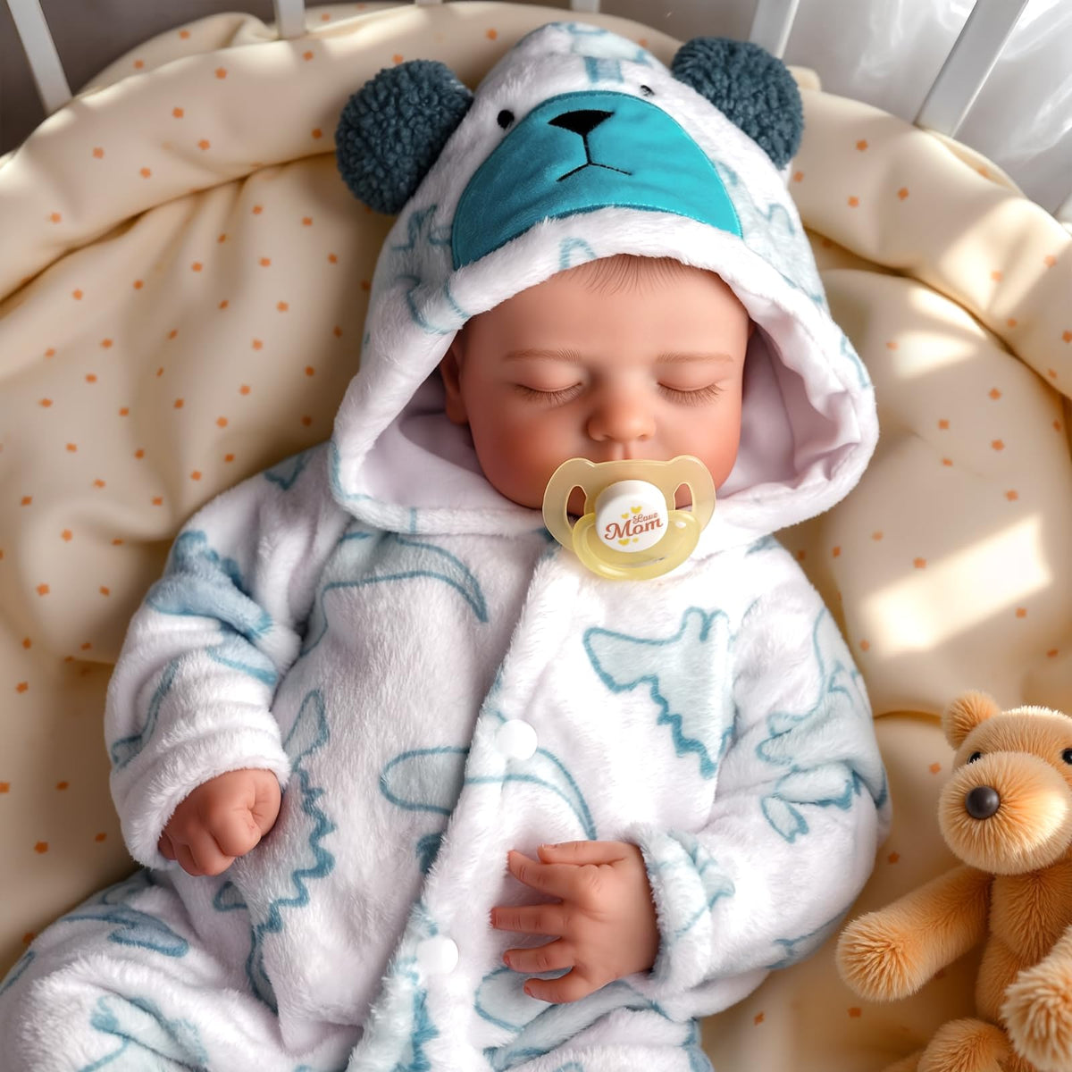 BABESIDE Reborn Baby Doll Boy 20-inch with soft vinyl body for lifelike play.
