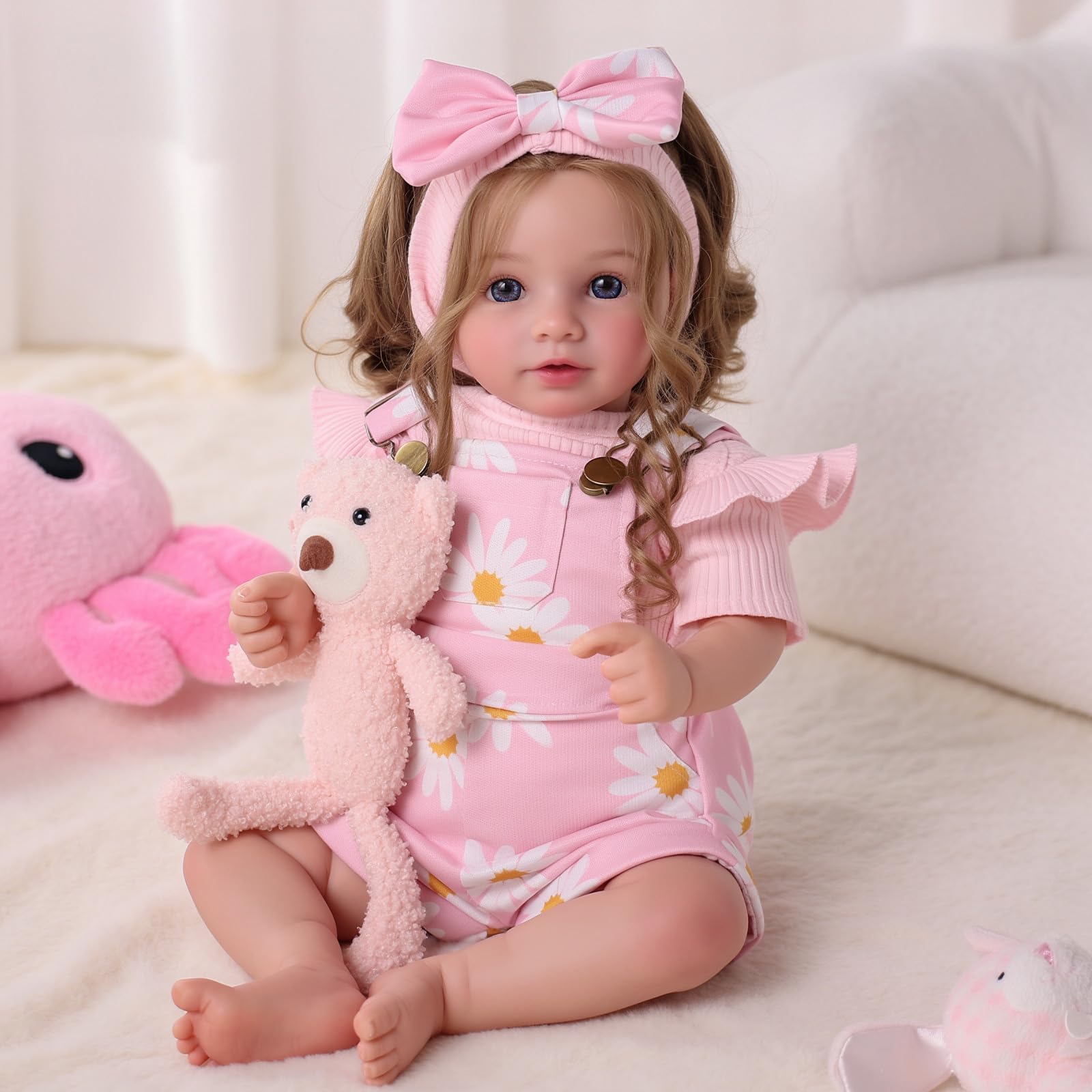 BABESIDE Reborn doll cloth body offers cozy texture for cuddle play