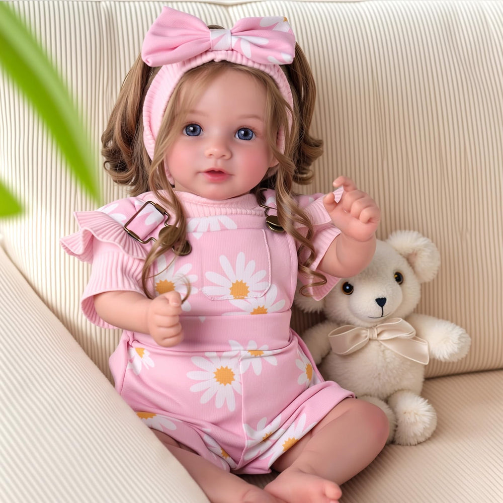 BABESIDE Reborn doll face shows lifelike features for immersive pretend play