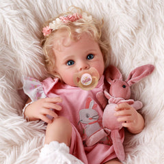 BABESIDE reborn doll rosy cheeks closeup with gentle expression