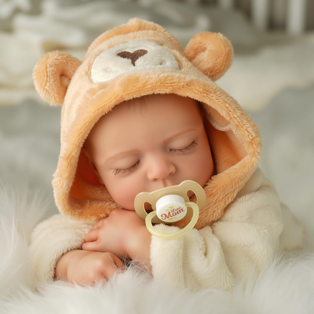 BABESIDE Reborn doll soft cloth body for easy cuddling and posing.