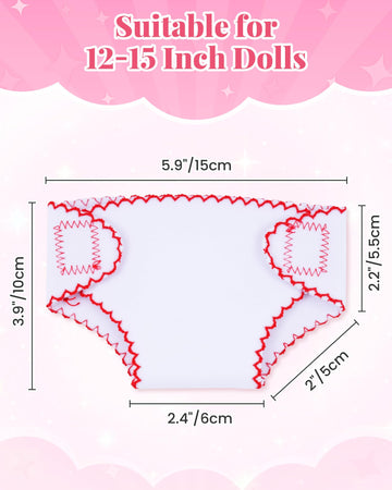 BABESIDE soft, durable fabric diaper, reusable and washable for ongoing pretend play