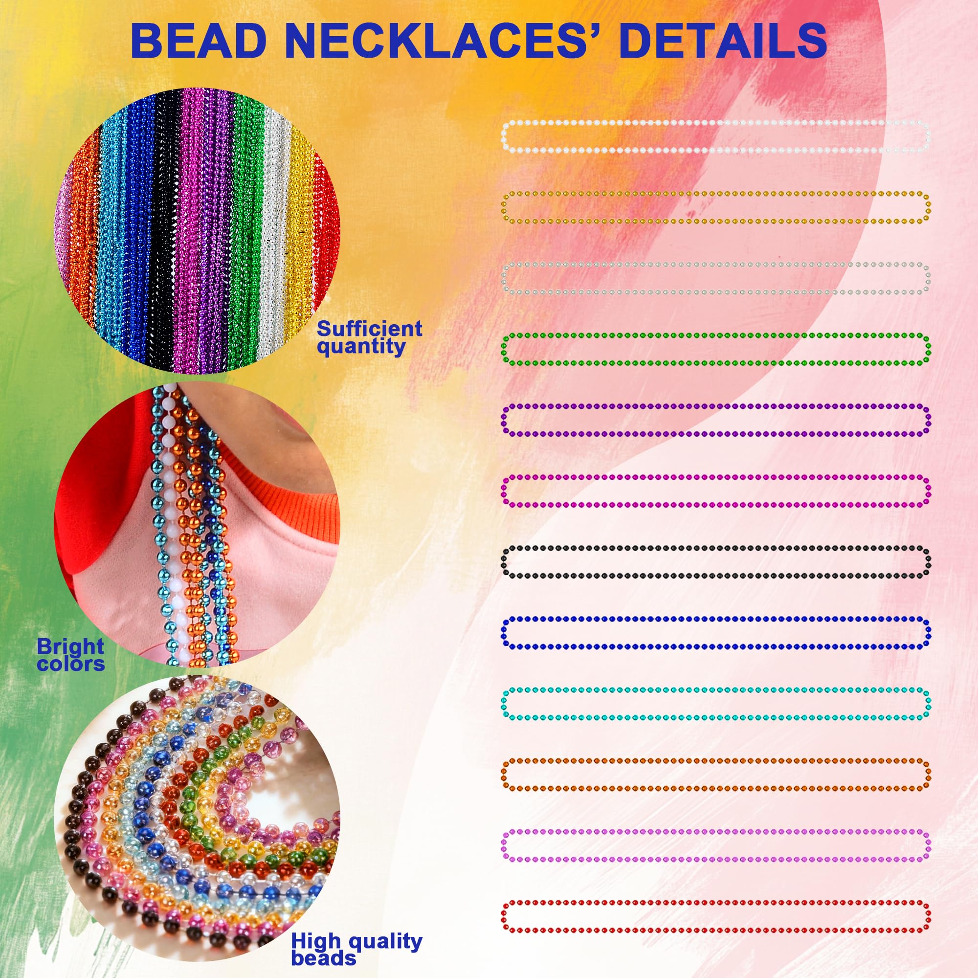 Close-up of BACCZZY beads showing durable plastic and vibrant colors