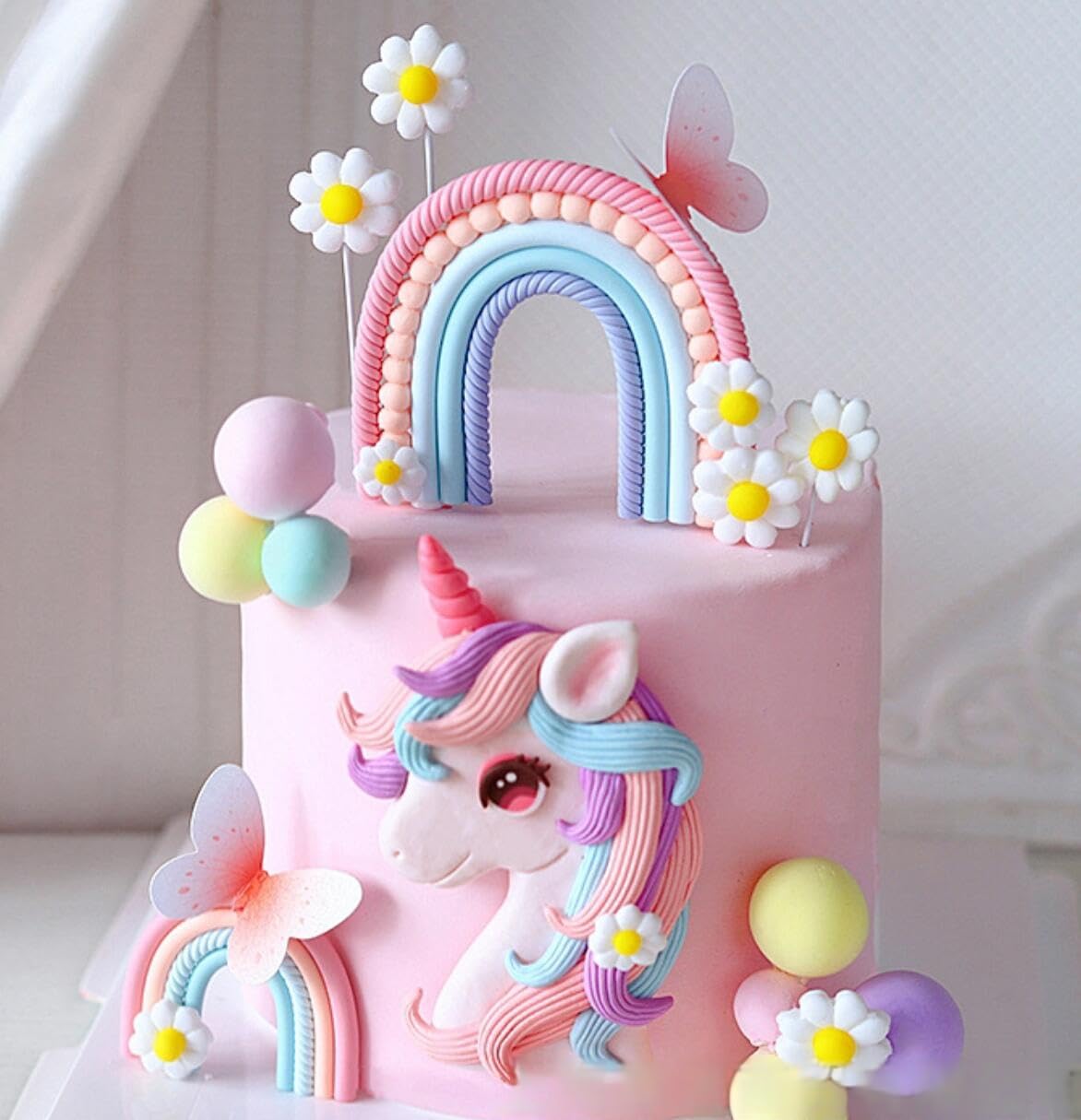 Bach and Boozy pony unicorn cake topper adds magical centerpiece to birthday cake
