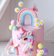 Bach and Boozy pony unicorn cake topper adds magical centerpiece to birthday cake