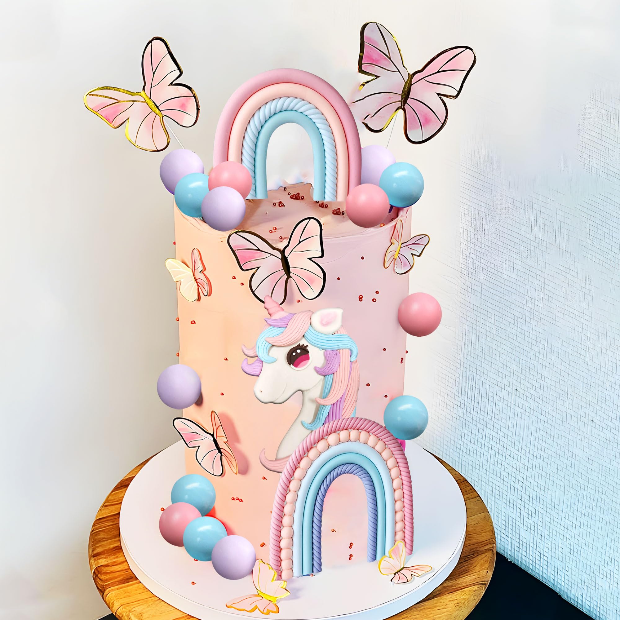 Purple balls decorate desserts with colorful, eye-catching accents