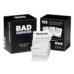 BAD CHOICES adults humor party reflects bold humor and social bonding