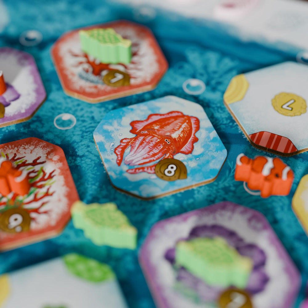 BAD COMET Shallow Sea sea-life tiles emphasize diverse creatures for immersive tile-connectivity play.