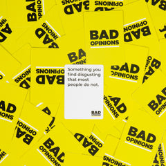 BAD OPINIONS gameplay box, easy setup for casual game nights