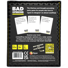 BAD OPINIONS gift-ready packaging, perfect stocking stuffer or party favor