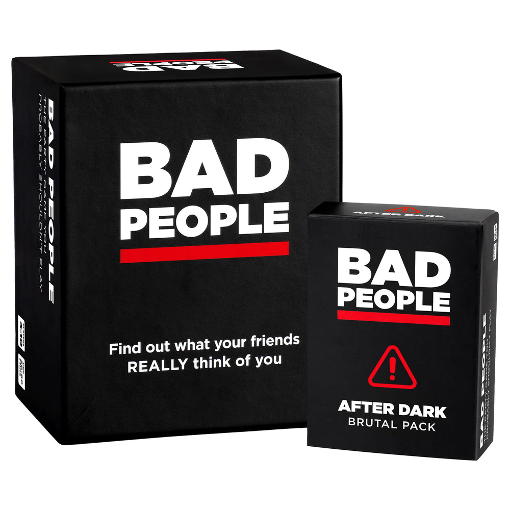 BAD PEOPLE party game cards ready for bold conversations and laughs