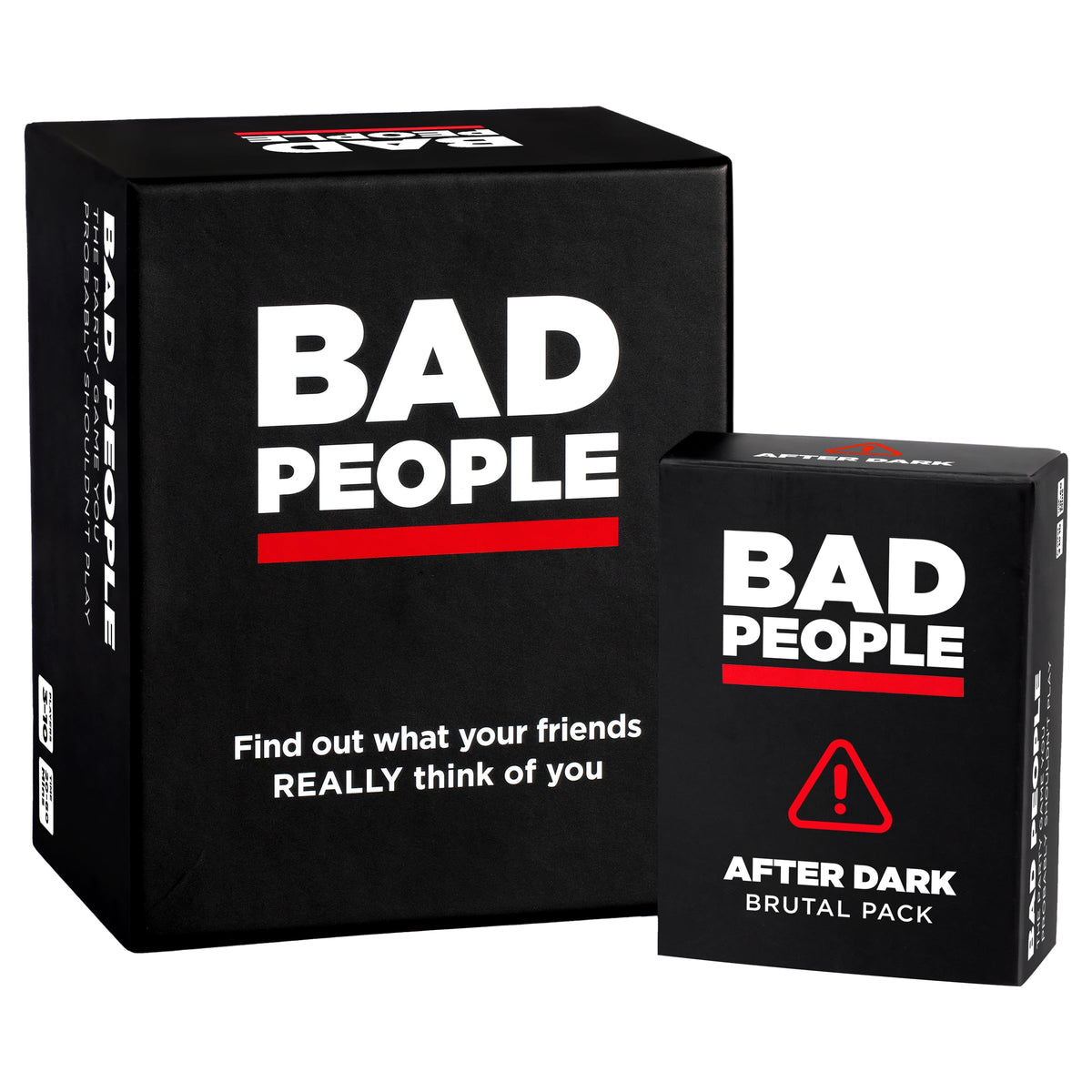 BAD PEOPLE party game cards ready for bold conversations and laughs