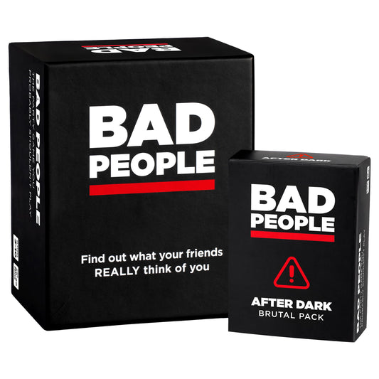 BAD PEOPLE party game cards ready for bold conversations and laughs