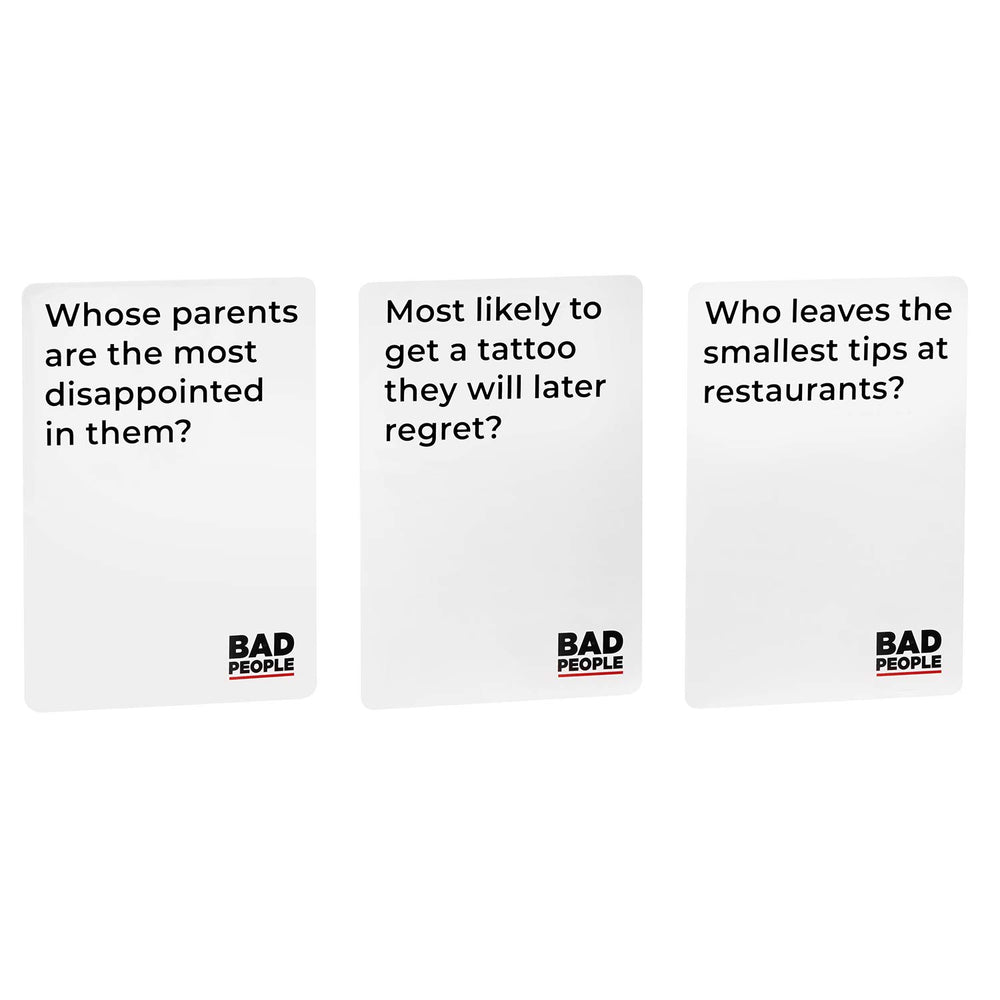 Pregame party scene featuring BAD PEOPLE as a warm-up activity.