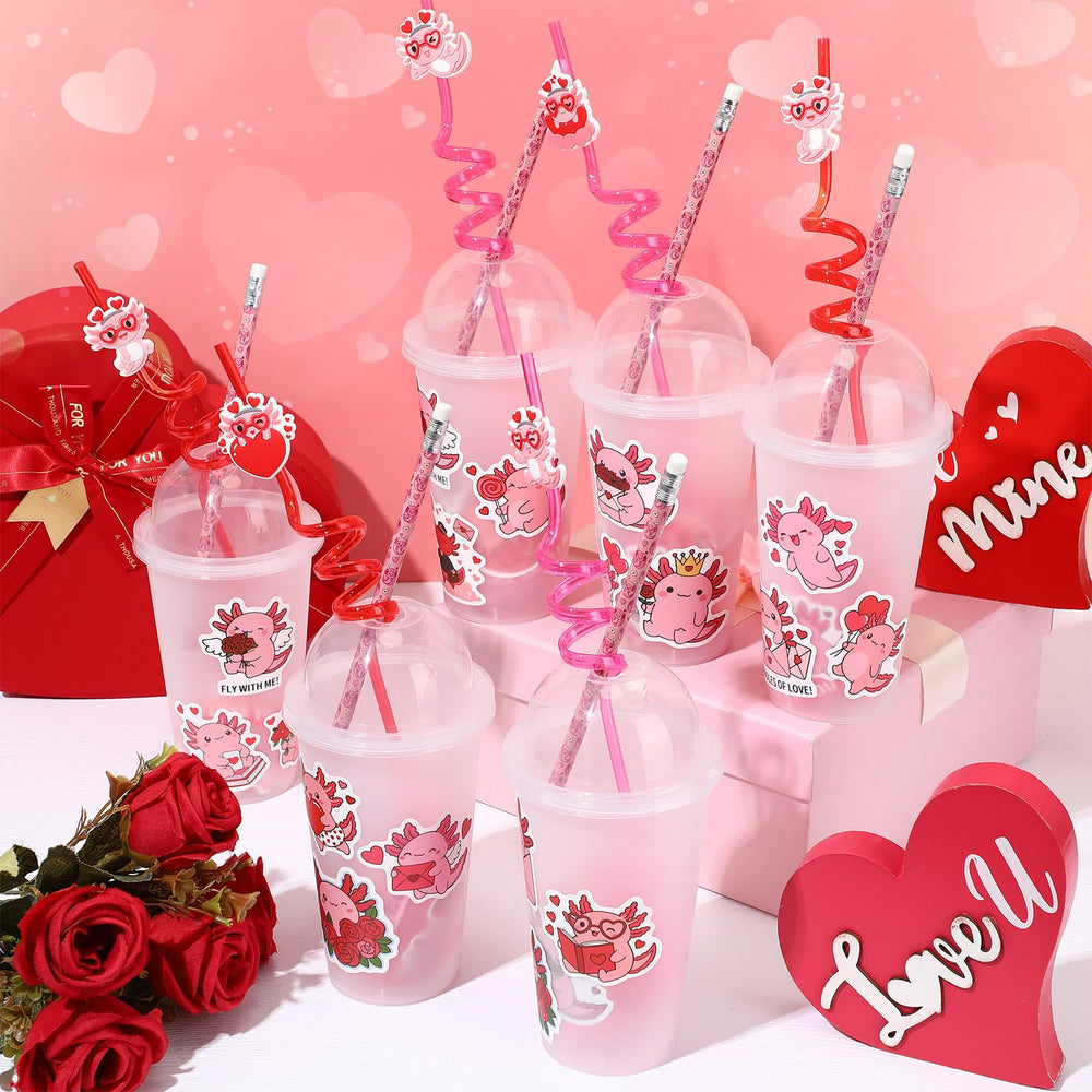 Baderke decorated straws pair with cups for stylish drinks.
