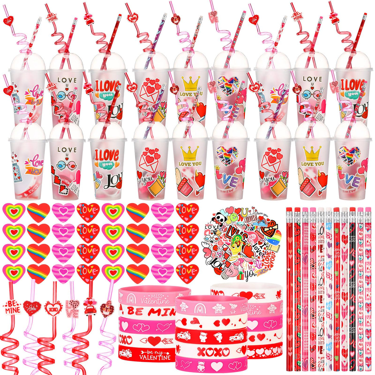 Baderke Valentine’s heart erasers for cute schoolwork and notes.