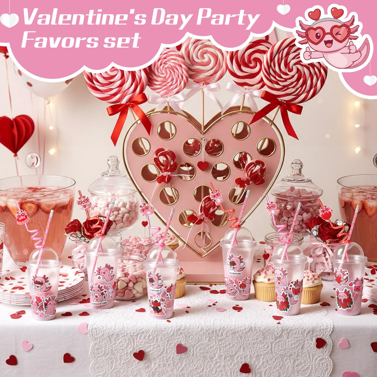Baderke valentines stickers brighten gift bags and planners.