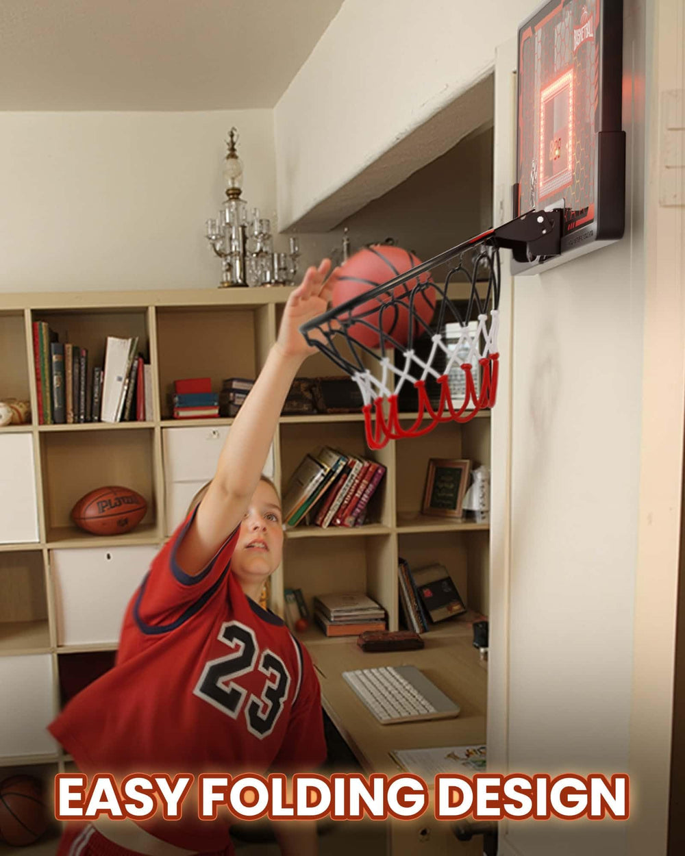 BADGOAL easy-assembly portable design allows quick setup without drilling.