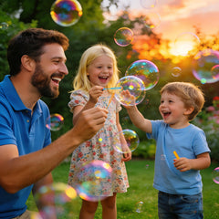 Baegzgx purple wand offers reliable bubble action at birthday parties