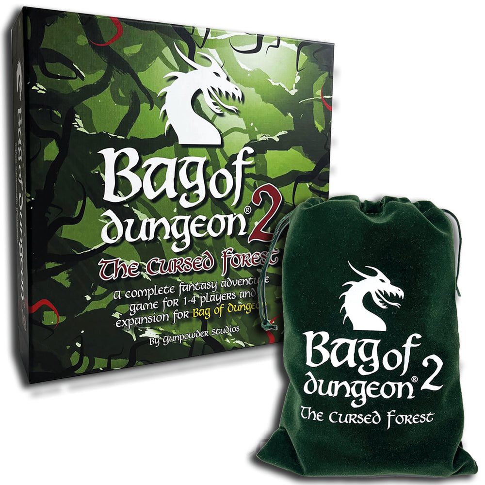 Bag of Dungeon 2 map: cursed forest layout for immersive exploration.