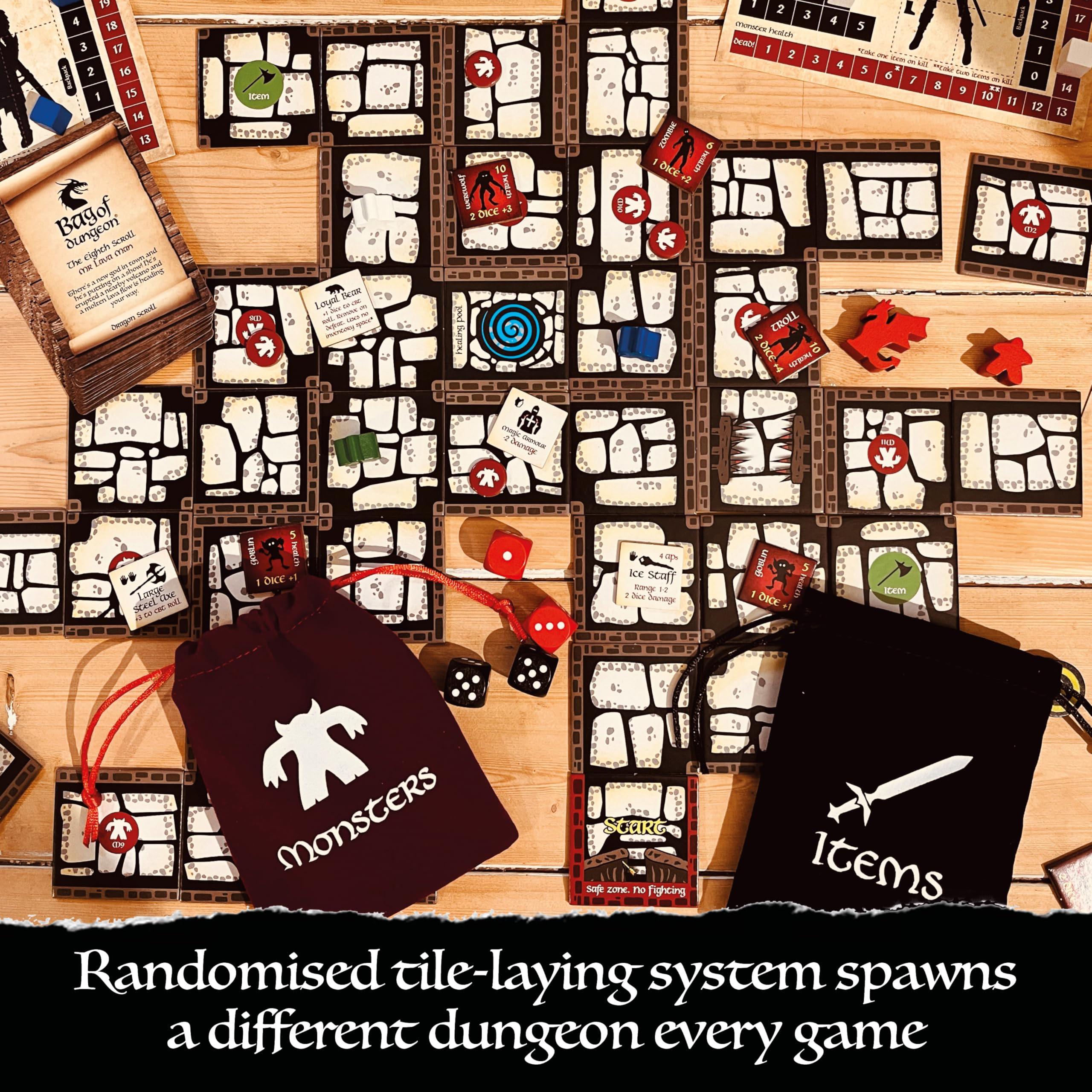Bag of Dungeon cooperative play supports teamwork and shared quests.