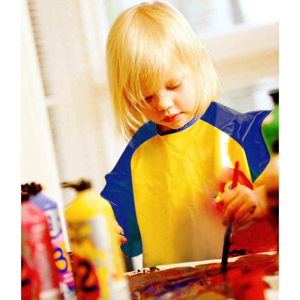 BAHABY lightweight, easy-clean smocks wipe clean after activities.