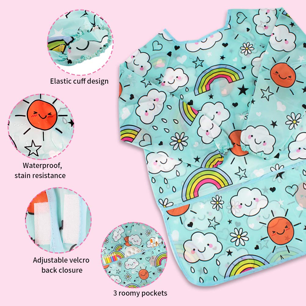 BAHABY waterproof polyester fabric stays dry during creative activities.