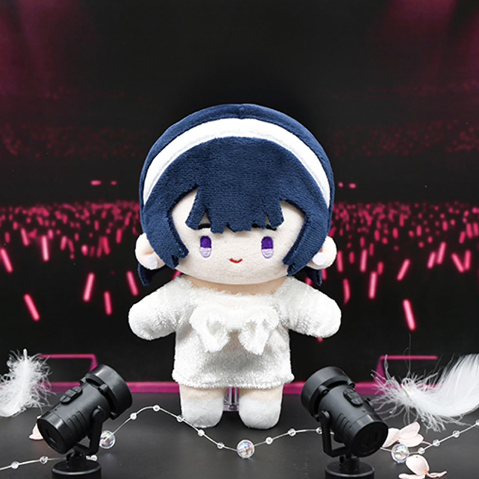 Bahomu Anime Plush Doll close-up fabric, showing soft texture and inviting hug.