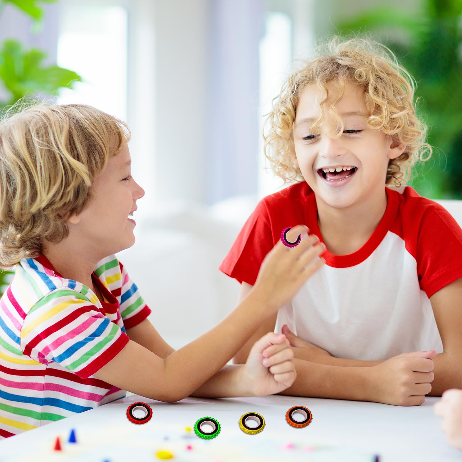 baigald quiet fidget rings — portable calming toys for travel