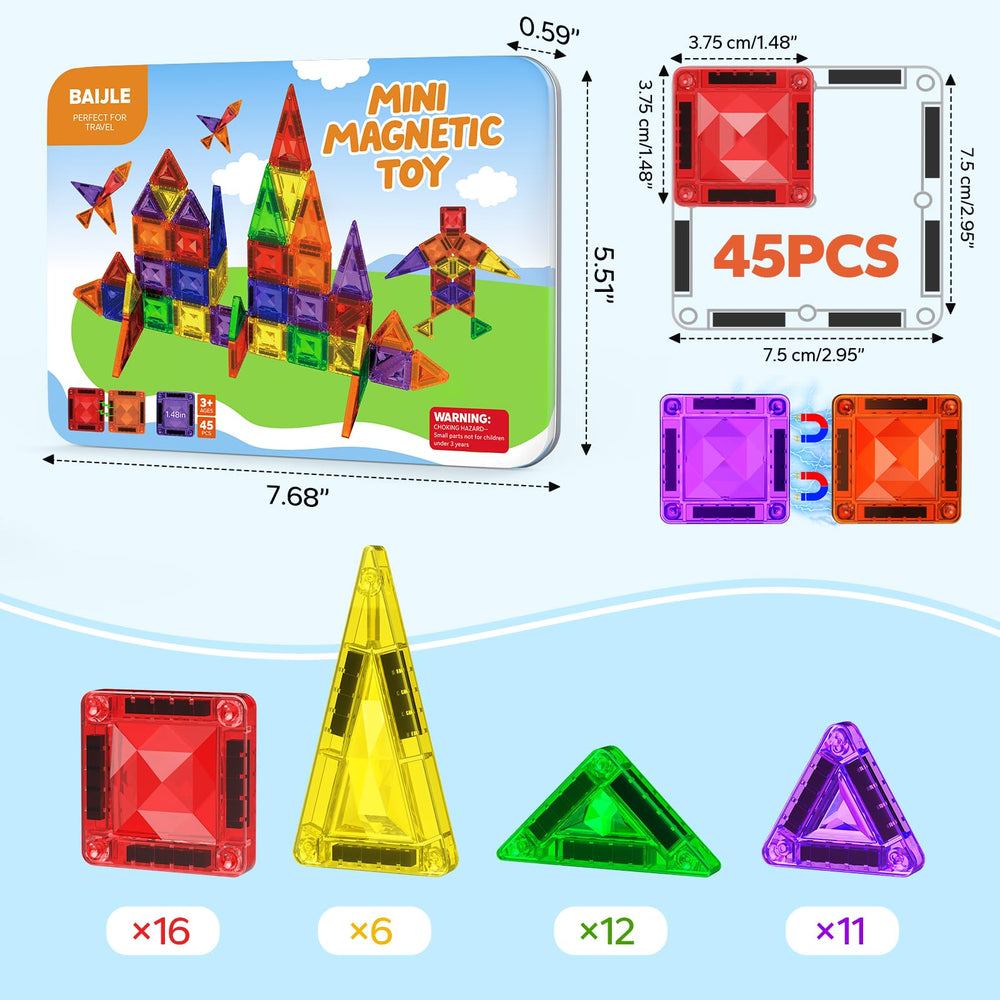 BAIJLE gift-ready magnetic tiles ideal for birthdays and holidays.