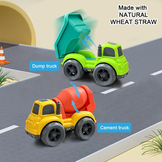 Baimiby mixer truck toy promotes fine motor play and storytelling