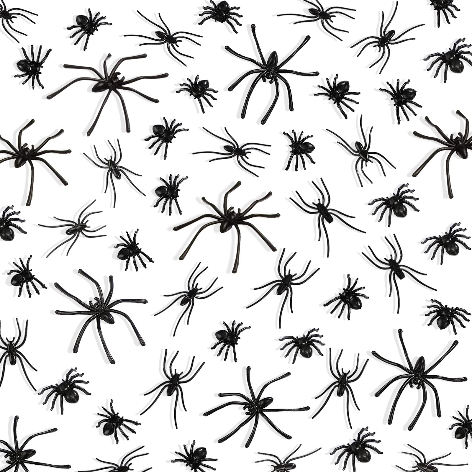 BAINFE 150Pcs small spiders close-up for lifelike decoration