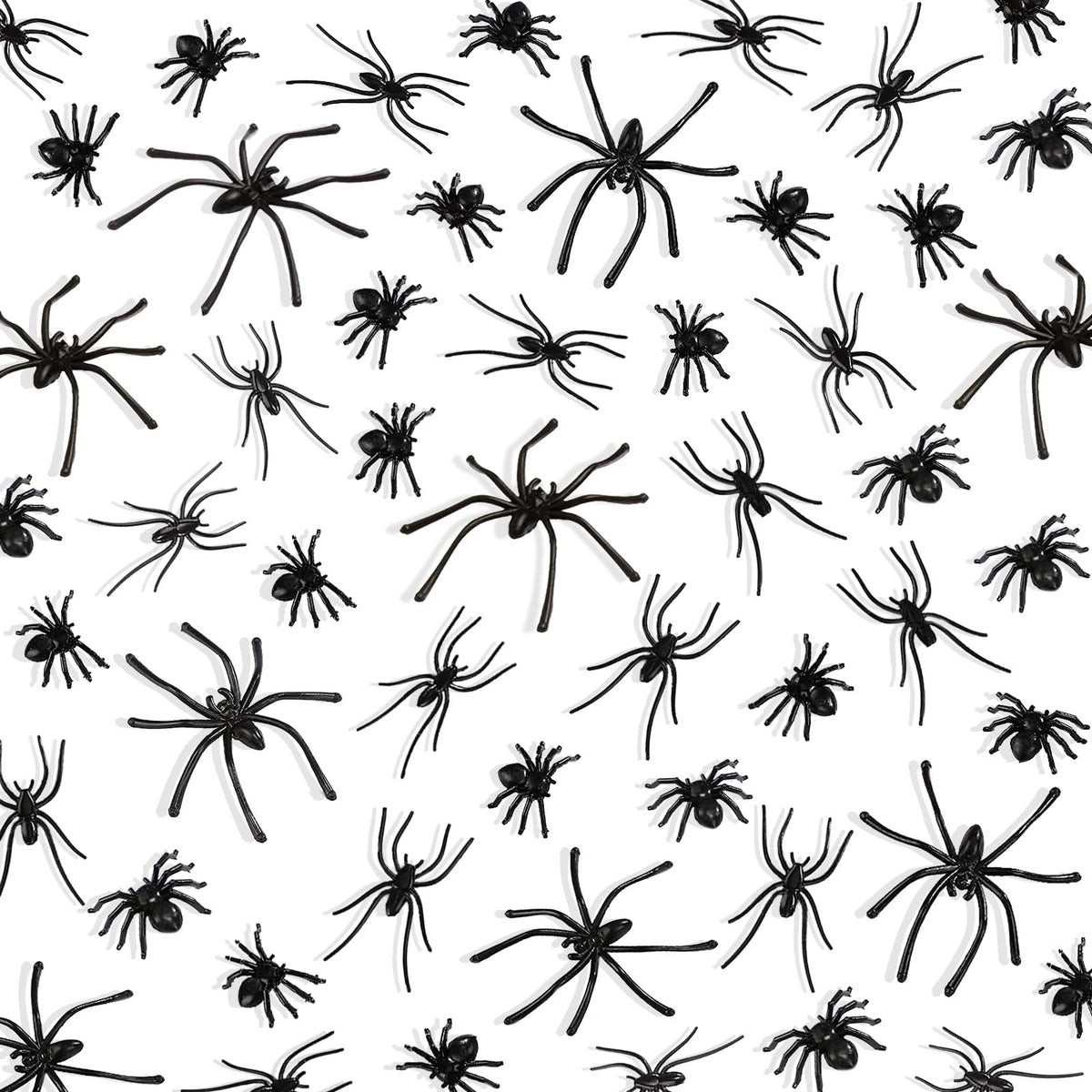 BAINFE 150Pcs small spiders close-up for lifelike decoration