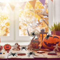 BAINFE spiders for haunted house setups and suspenseful accents