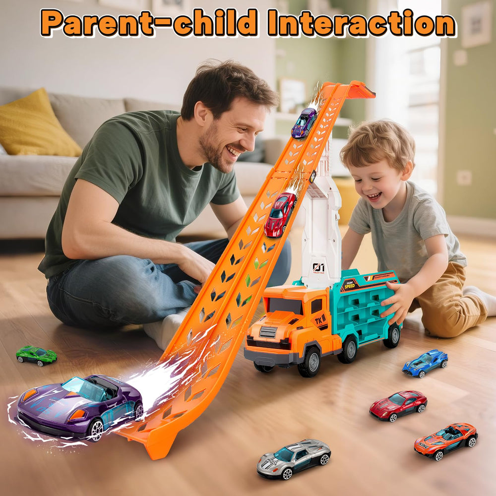 BainGesk Carrier Truck Toy gift-ready set for birthdays and holidays.
