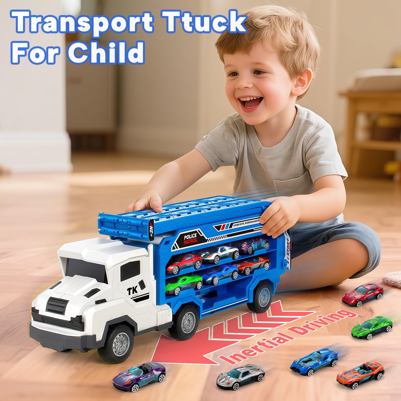 BainGesk foldable track truck for quick setup and compact storage.