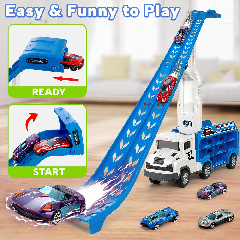 BainGesk metal race cars set for durable, precise racing.