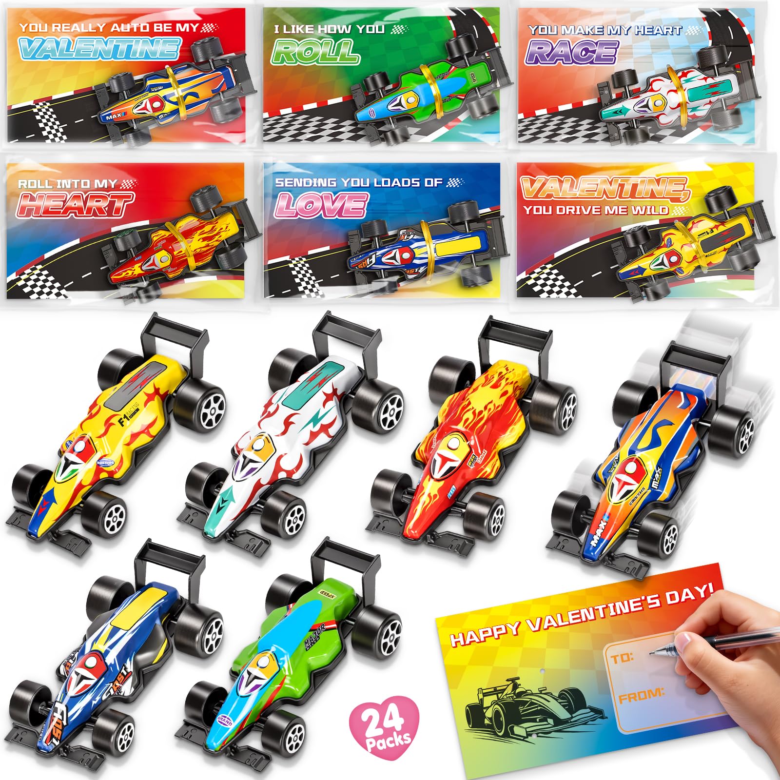 BainGesk kids reward and party favor kit using these cards and cars.