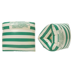 BAITEMJIA Arm Floaties in green stripe for secure pool flotation.