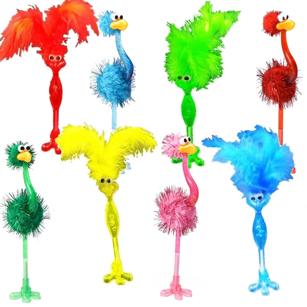 BAIVYLE Flamingo Pens 12-pack in vibrant colors for back-to-school creativity.