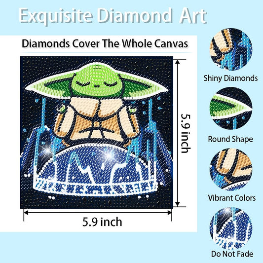 Baiwanerxiang colorful diamond gems variety brightens kids' artworks